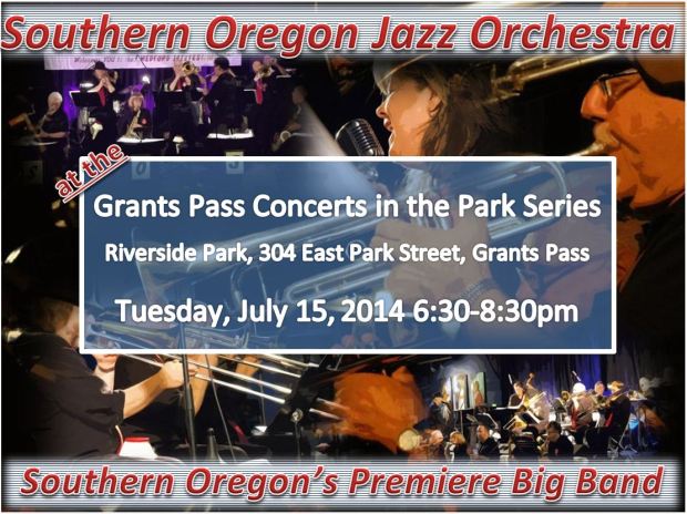 SOJO at the Grants Pass Concerts in the Park Series, 7/15/14